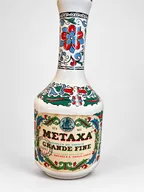 Metaxa Grande Fine — floral ceramic, 0.7 L / 40% (B0105)